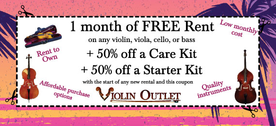 Violin Outlet Summer Rental Coupon