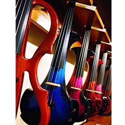 Browse electric and acoustic electric 4, 5, and 7 string violins.