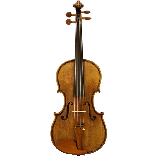Hellier Strad Violin with Decorated Ribs